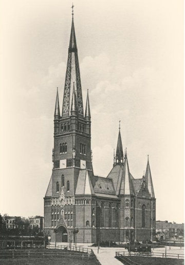 Kirche St. Johannis Harvestehude, Hamburg – Foto aus der Bauzeit